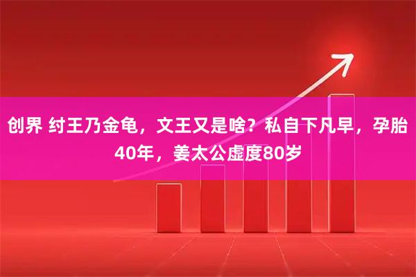 创界 纣王乃金龟，文王又是啥？私自下凡早，孕胎40年，姜太公虚度80岁