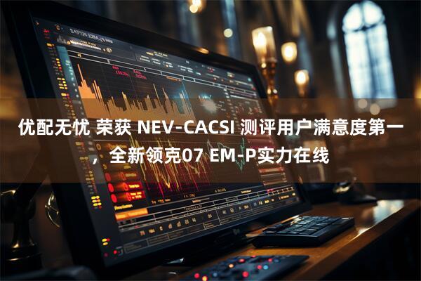 优配无忧 荣获 NEV-CACSI 测评用户满意度第一，全新领克07 EM-P实力在线