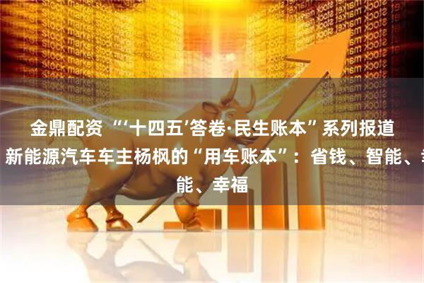 金鼎配资 “‘十四五’答卷·民生账本”系列报道②｜新能源汽车车主杨枫的“用车账本”：省钱、智能、幸福